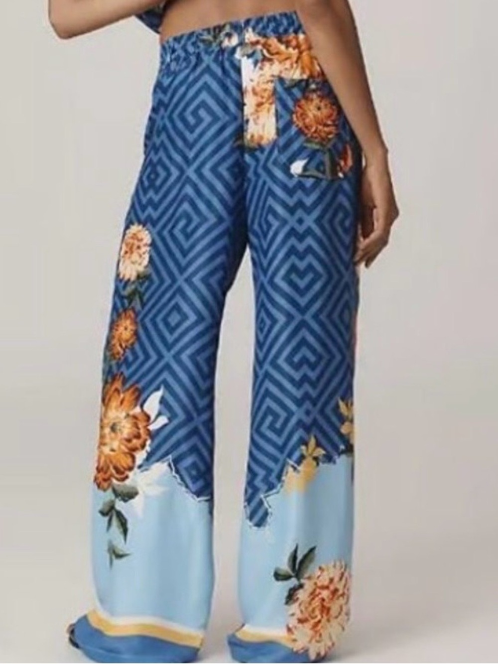 MAEVE straight wide legs silky pants - Picture 3 of 9